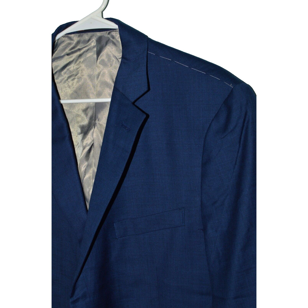 $695 NEW (2 Pc Suit 48L) WALTER MORTON CLOTHES Men's Blue Luxury Wool 43x38.5